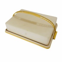 Vintage Tupperware CAKE Rectangle Carrier Keeper Container w/HANDLE - £20.99 GBP