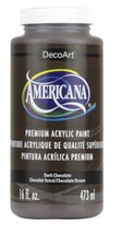 DecoArt Americana Premium Acrylic Paint, 16 Oz., Dark Chocolate Brown - $12.95