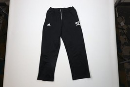 Vtg Adidas Mens Medium Spell Out Fleece Lined Wide Leg Sweatpants Pants ... - £44.38 GBP