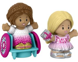 Fisher-Price Little People Barbie Toddler Toys Sleepover Figure Pack, 2 Characte - $6.79
