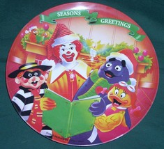 McDonald&#39;s Vintage Christmas Plate 1995 Grimace - £15.84 GBP