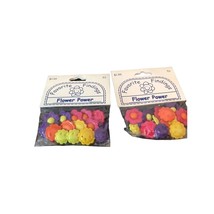 Favorite Findings Buttons Flowers 2 Pack (incl appr 15 pc ea) Bundle NEW - £3.92 GBP