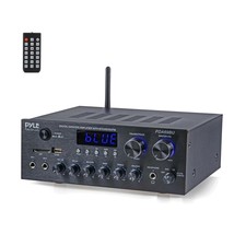 Pyle Stereo Amplifier Audio Receiver Sound Syste Bluetooth Wireless Stre... - $135.99