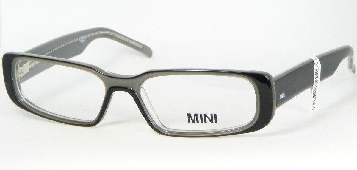MINI VMI008 Farben N 90 Schwarz/Grau Brille Kunststoffrahmen 53-16-140mm - $66.32
