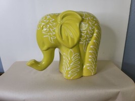 Ceramic Elephant Lime Green  NOS 7 x 9 Inches - £19.38 GBP