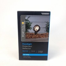 Portfolio 1-Light Black Low Voltage Incandescent Flood Light New 0098991 - $17.81