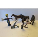 Asst of Diecast Figures Horses Scarecrow Japan Britains USA  H7p - $12.81 CAD
