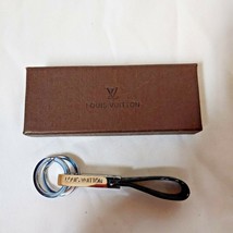 Louis Vuitton Key Ring | Silver with Black Leather - £219.78 GBP