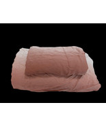 West Elm King Flat Sheet & Pillowcase Set Rose Pink Ombre Dip Dye Tencel Lyocell - $74.49
