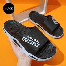 JOYWILL PVC Men&#39;s Summer Slippers Outdoor Beach Non-slip Thick Bottom Slippers F - $27.36