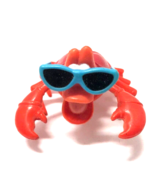 Disney The Little Mermaid 2&quot; SEBASTIAN THE CRAB with Sunglasses PVC Figure - £5.45 GBP