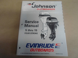 1997 Johnson Evinrude 5 Thru 15 Quatre-Temps Service Manuel OEM Boat - £19.62 GBP