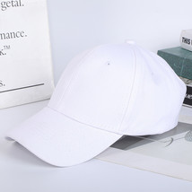 Solid Color Oversized Cap Curved Brim Baseball Cap European Version Male And Fem - £8.25 GBP