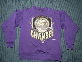 Vintage Jostens Pranuts Snoopy Sweatshirt Chiemsee Germany Purple Medium... - $74.25