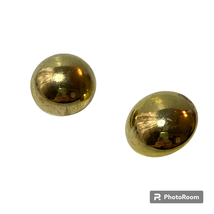 Gold Molded Shank Buttons Mother Daughter Domed Plastic Set of 2 Craftingcore - £7.87 GBP