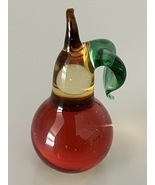 GLASS FRUIT MINIATURE - RED PEAR - £14.97 GBP