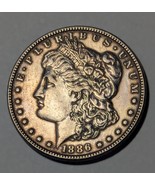 1886 1 US Dollar (Morgan Dollar) Silver .900 Standard Circulation Coin - $868.28 MXN