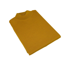Men PRINCELY Made in Turkey Soft Merinos Wool Sweater Knits Mock 1011-00 Gold image 7