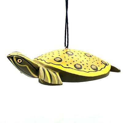Primary image for Spiny Softshell Turtle Balsa Wood  Ocean Ornament Fair Trade Handmade Nicaragua
