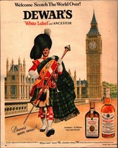 1967 Dewar&#39;s White Label Scotch Ad - Welcome Nostalgic Kilt d5 - £18.82 GBP