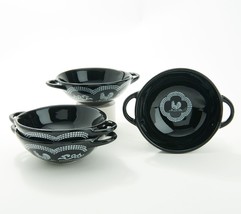 Temp-tations Doodle Doo Set of 4 Essential Wok Bowls in Black - £32.92 GBP