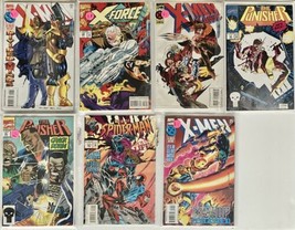 Vintage Comic Book Lot of 7 X-Men X-Force Punisher Spiderman 90’s NM - £15.62 GBP