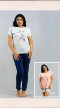 PIGIAMA GIROCOLLO MANICA CORTA DONNA 3 PEZZI COTONE IRGE ART. TD28 - $16.78