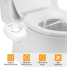 Bidet Fresh Water Bidet Toilet Seat Spray Kit Mechanical Attachment Non-Electric - £46.35 GBP