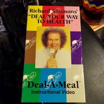 Richard Simmons &quot; Deal Your Way To Health&quot; VHS Used Movie VCR Video Tape - £2.79 GBP