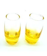 Carnival Cruise Yellow Ombre Shot Glasses Set Of 2  Collectible Drinkwar... - €10,10 EUR