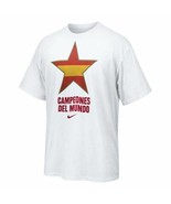 Men’s Short Sleeve T-Shirt Nike Estrella España Campeones del Mundo 2010... - £58.66 GBP