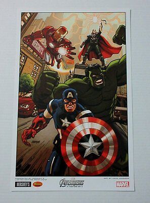 2012 Marvel Avengers MCU movie poster 1:Iron Man,Hulk,Captain America,Thor,17x11 - $24.06