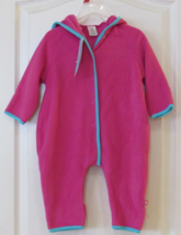 Zuntano Cozy Hooded Elf Bodysuit &amp; L/S Onesy Fuschia / Stripe Baby Sz 12... - $345.76 MXN