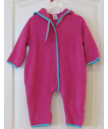 Zuntano Cozy Hooded Elf Bodysuit &amp; L/S Onesy Fuschia / Stripe Baby Sz 12... - $18.42