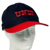 UNLV Rebels Hat Vintage 80s Las Vegas Black New Era Baseball Cap Fitted 7 3/8 - £15.26 GBP