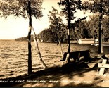 RPPC Lake Chi-Cau-Gon Iron River Michigan MI LC Cook Co Postcard UNP B-1571 - $14.64