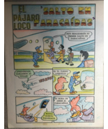 WOODY WOODPECKER 3-pg original Mexican comic story art w/ hand-colored o... - $1,339.10 MXN