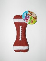 6&quot; Vinyl Sport Ball Bone Squeak Toy Football Perfect Pet - $7.77