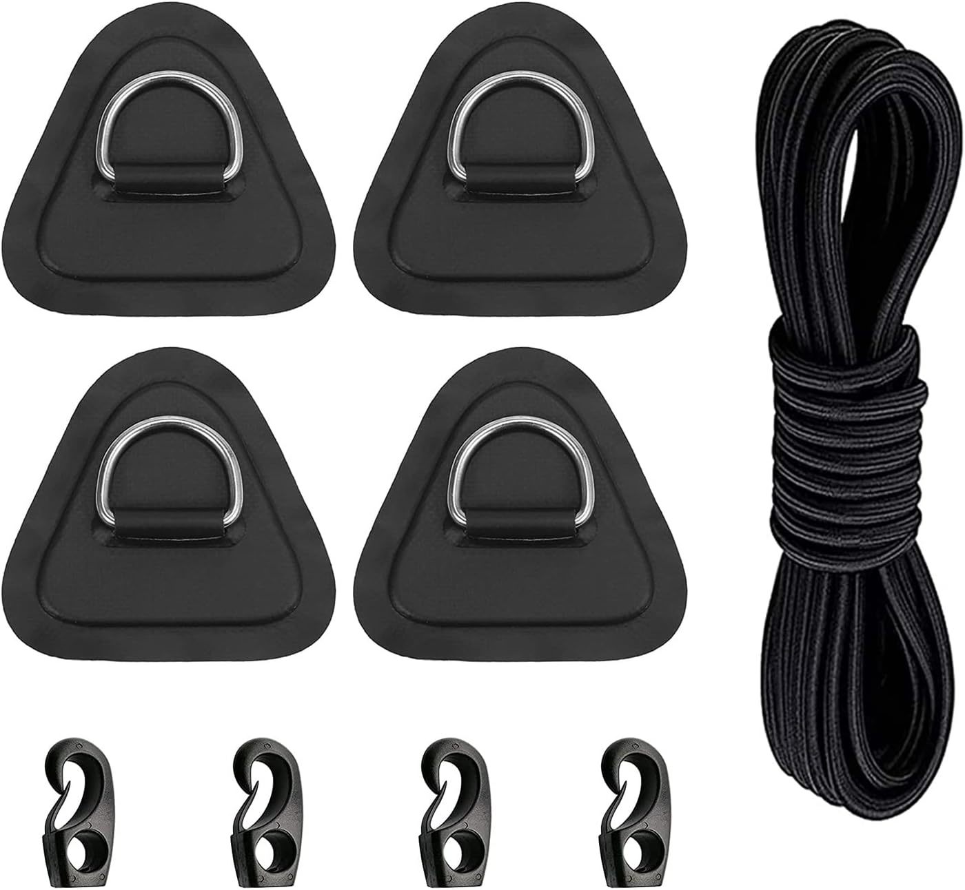 4 Pack Stainless Steel D-Ring Triangle Patches For Pvc Inflatable Boat S... - $29.73