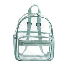 CPDD Women Backpack Transparent PVC Bag Female Fashion College Students Bookbag - £31.28 GBP