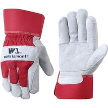 Wells Lamont Men's Outdoor Palm Work Gloves Red Large - $12.95