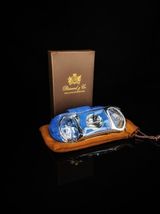 Brizard and Co Genuine Ostrich Blue V Cigar Cutter with Pouch NIB image 3