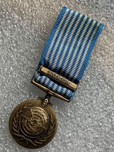 Kor EAN War, United Nations Service Medal, Unsmk, Miniature Medal, 1950-1953 - £23.55 GBP