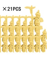 21PCS Medieval Military Soldiers Figure Armor Guard Building Blocks Bric... - $44.89