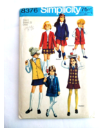 Vintage Sewing Pattern Simplicity 8376 Size 6 Childrens Girls Jacket Ves... - £3.85 GBP