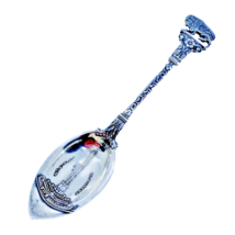 Sterling Silver Souvenir Spoon - Buffalo, NY McKinley Monument - £53.39 GBP