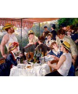 Renoir Luncheon Of The Boating Party French Painting Giclee Print Canvas - £9.04 GBP+