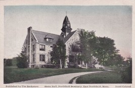 Stone Hall Seminary East Northfield Massachusetts MA Postcard  - £2.37 GBP