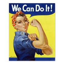 1943 Rosie The Riveter We Can Do It! Poster Matte Print Wall Art - £13.29 GBP+