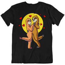 Sloth Couple Cute Animals Unisex T-Shirt - £22.38 GBP